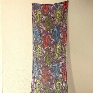 B Fyne Tiger Print Soft Poly Scarf (21" X 66")